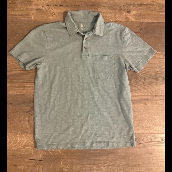 GAP Other - Men’s Gap Lived In Slub Polo in moss green, M